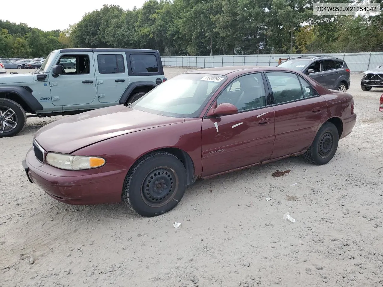 2002 Buick Century Custom VIN: 2G4WS52JX21254342 Lot: 71506354