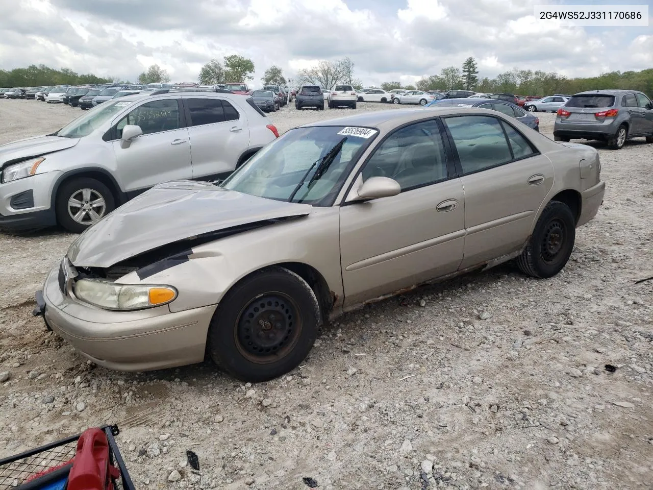 2003 Buick Century Custom VIN: 2G4WS52J331170686 Lot: 55526904