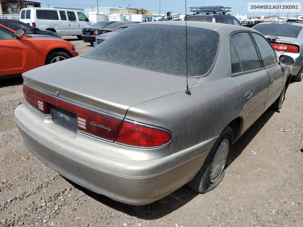 2003 Buick Century Custom VIN: 2G4WS52J631200392 Lot: 81856333