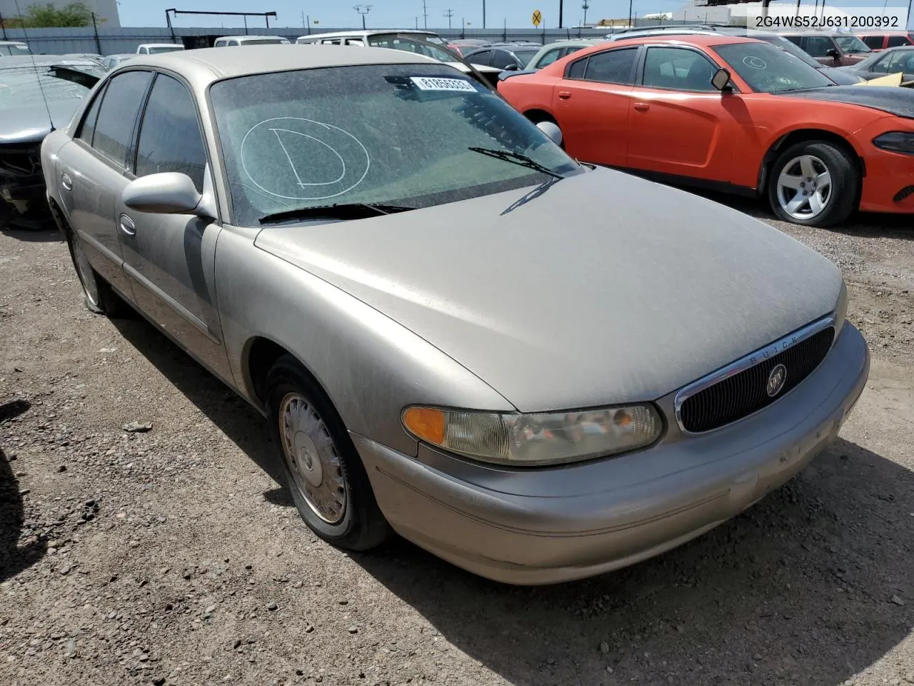 2003 Buick Century Custom VIN: 2G4WS52J631200392 Lot: 81856333