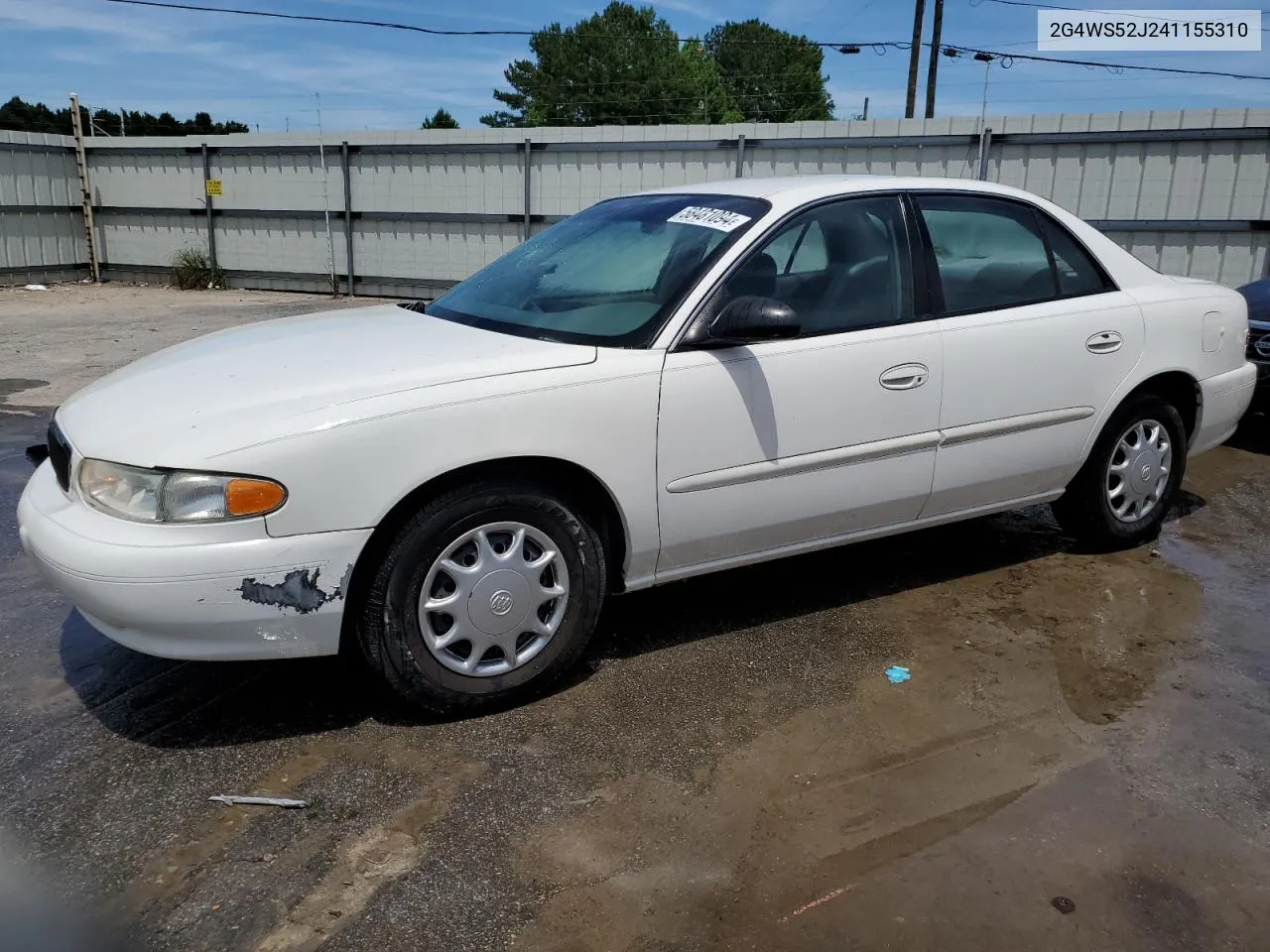 2004 Buick Century Custom VIN: 2G4WS52J241155310 Lot: 58481094