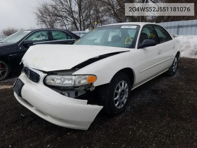 2005 Buick Century Custom VIN: 2G4WS52J551181076 Lot: 49576784