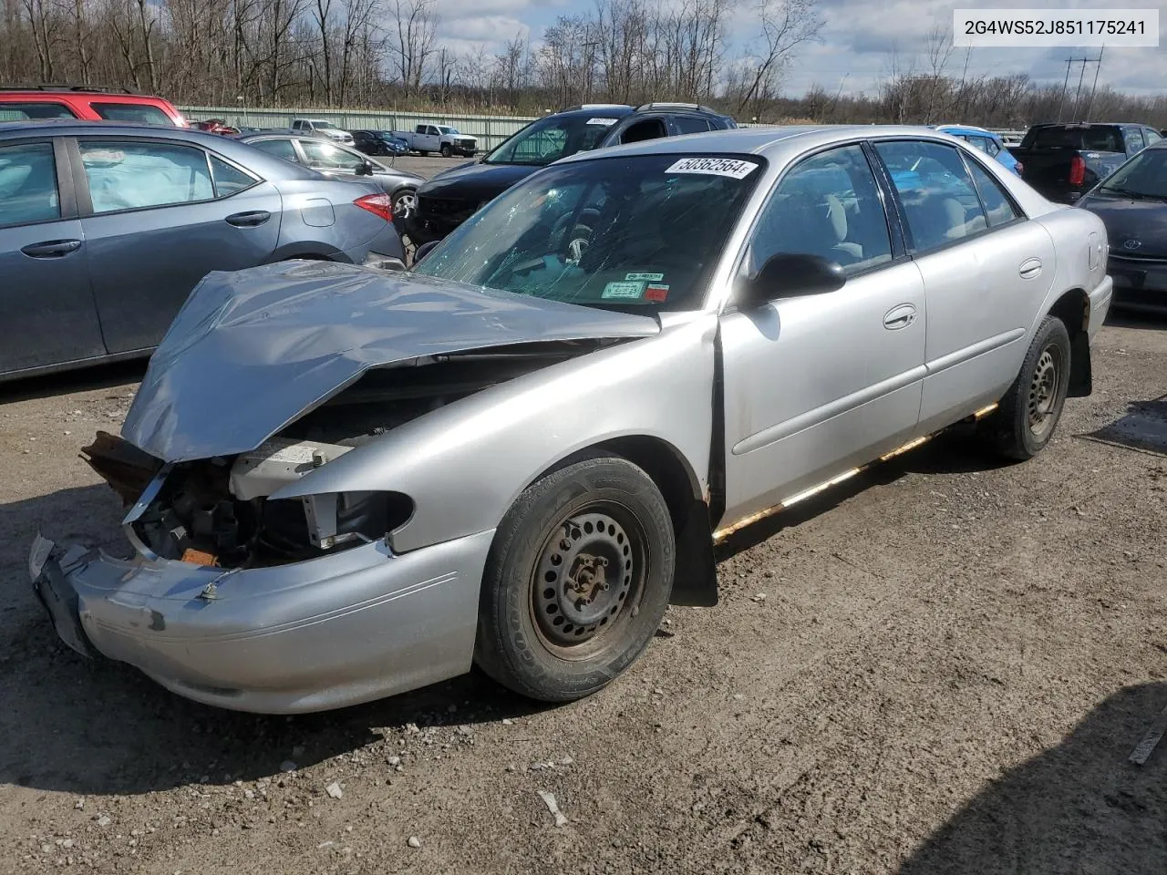 2005 Buick Century Custom VIN: 2G4WS52J851175241 Lot: 50362564