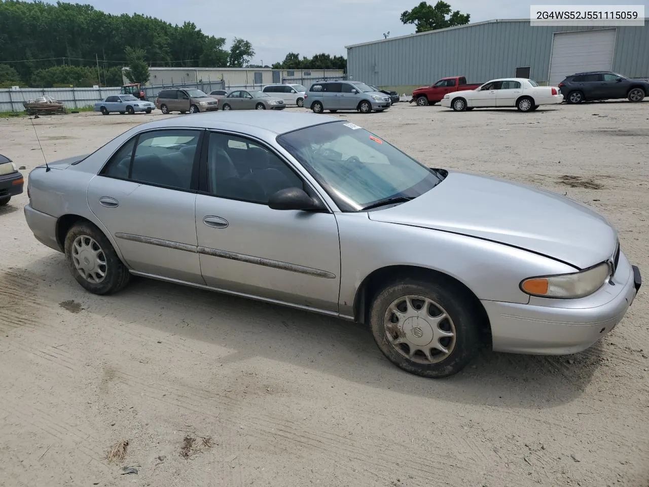 2005 Buick Century Custom VIN: 2G4WS52J551115059 Lot: 57604114