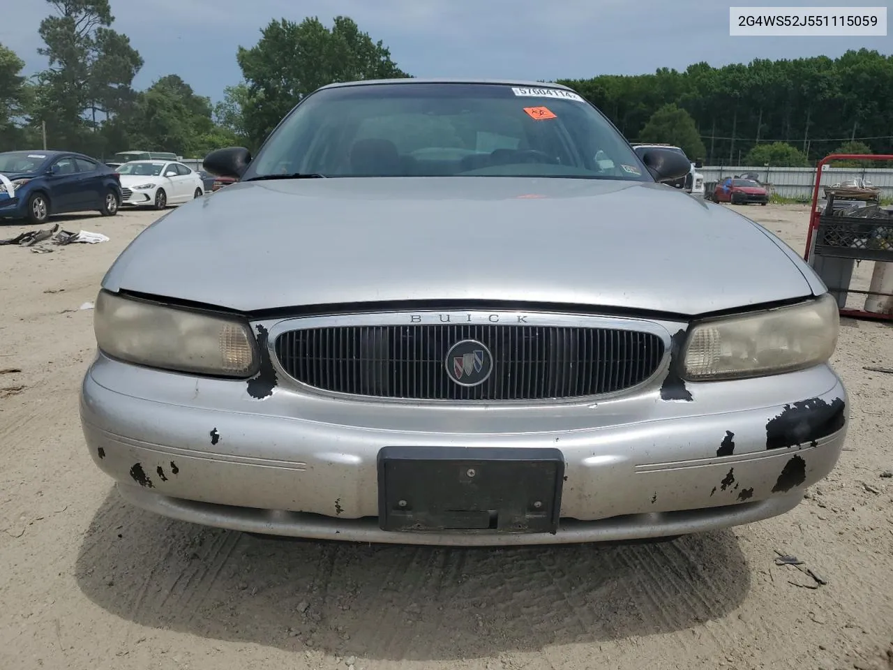 2005 Buick Century Custom VIN: 2G4WS52J551115059 Lot: 57604114