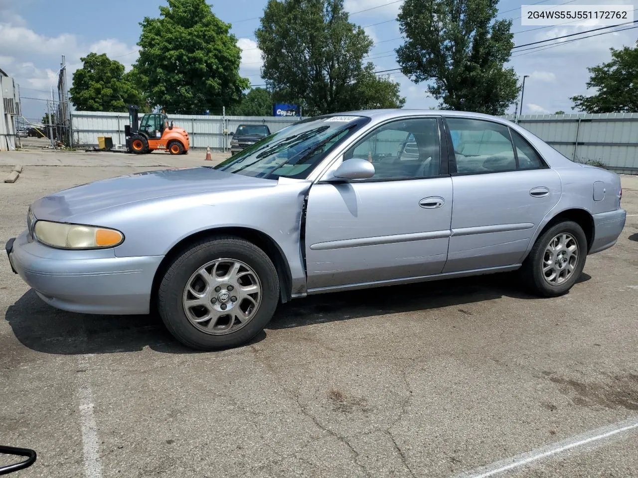 2005 Buick Century Custom VIN: 2G4WS55J551172762 Lot: 66764934