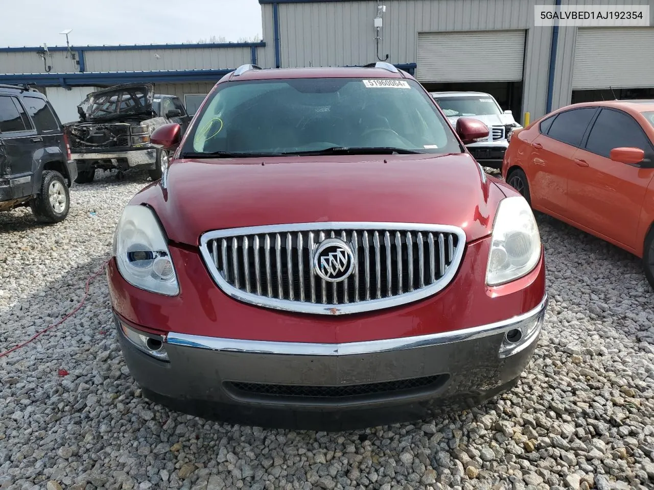 2010 Buick Enclave Cxl VIN: 5GALVBED1AJ192354 Lot: 51960064