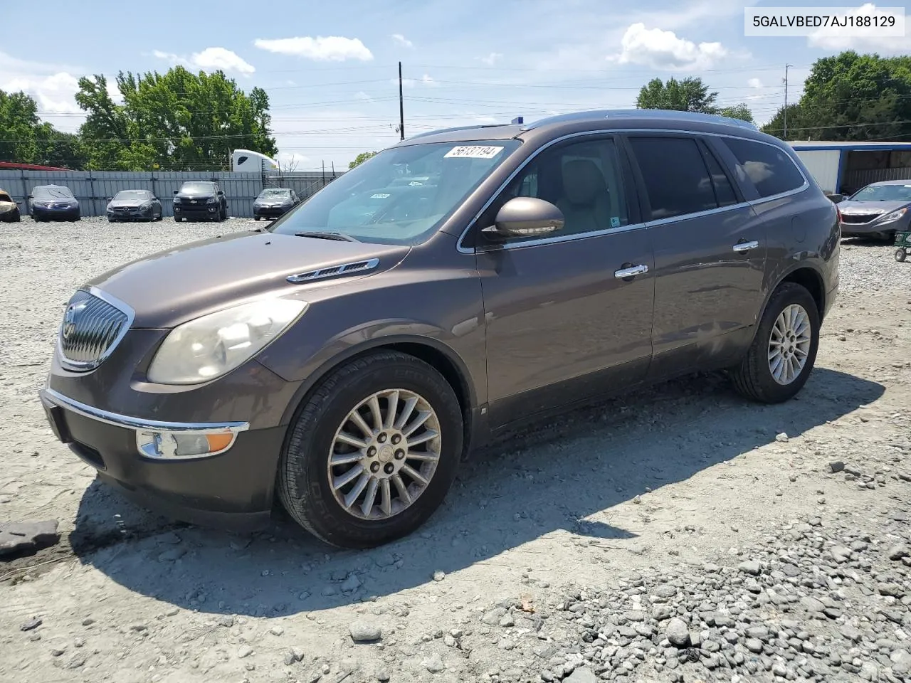 2010 Buick Enclave Cxl VIN: 5GALVBED7AJ188129 Lot: 56137194