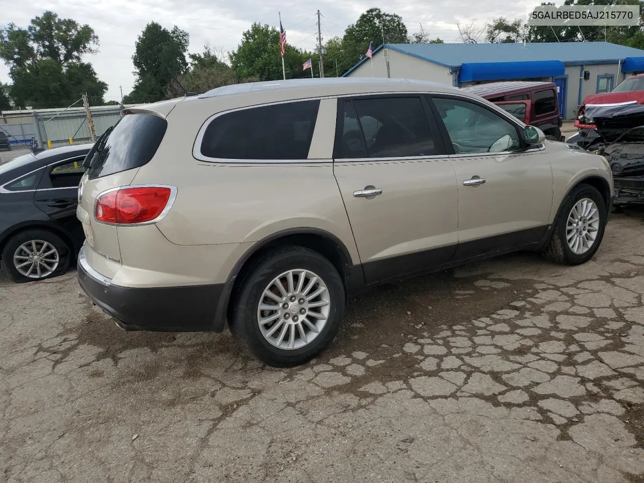 2010 Buick Enclave Cxl VIN: 5GALRBED5AJ215770 Lot: 62833174