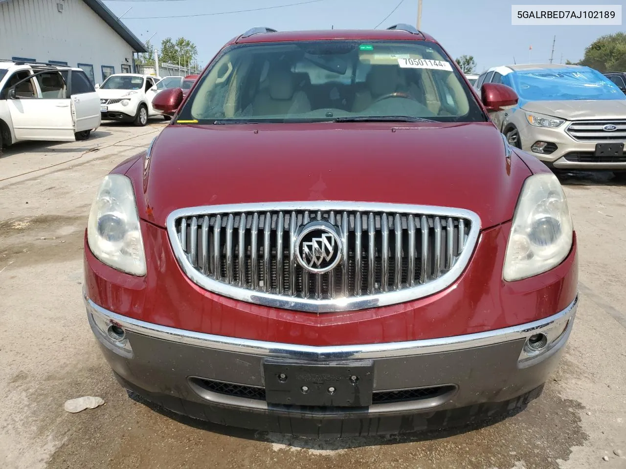 2010 Buick Enclave Cxl VIN: 5GALRBED7AJ102189 Lot: 70501144