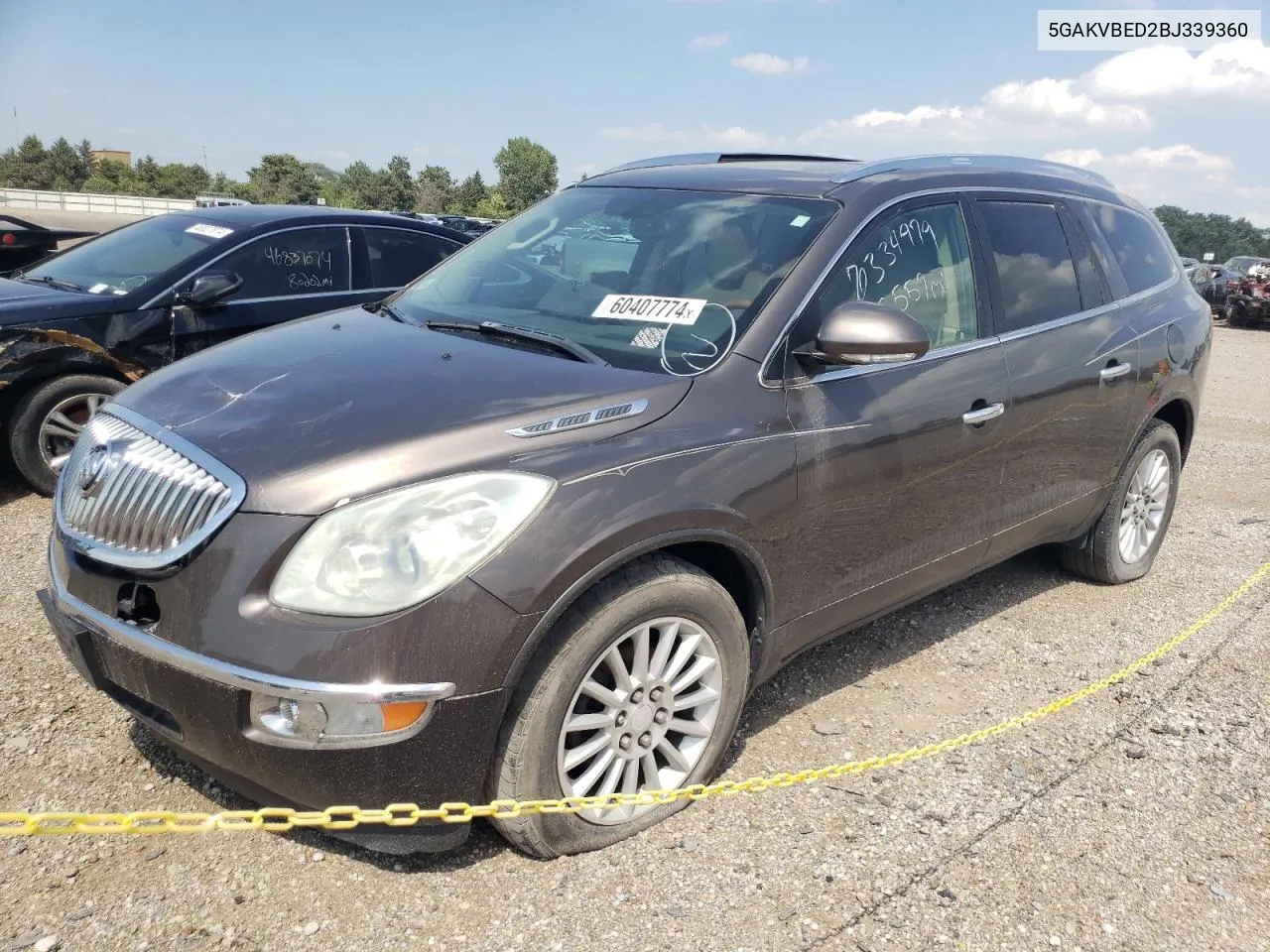 2011 Buick Enclave Cxl VIN: 5GAKVBED2BJ339360 Lot: 60407774