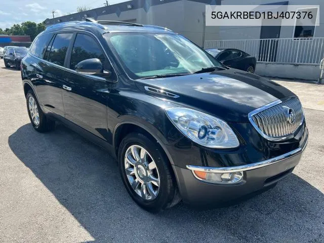 2011 Buick Enclave Cxl VIN: 5GAKRBED1BJ407376 Lot: 68955484