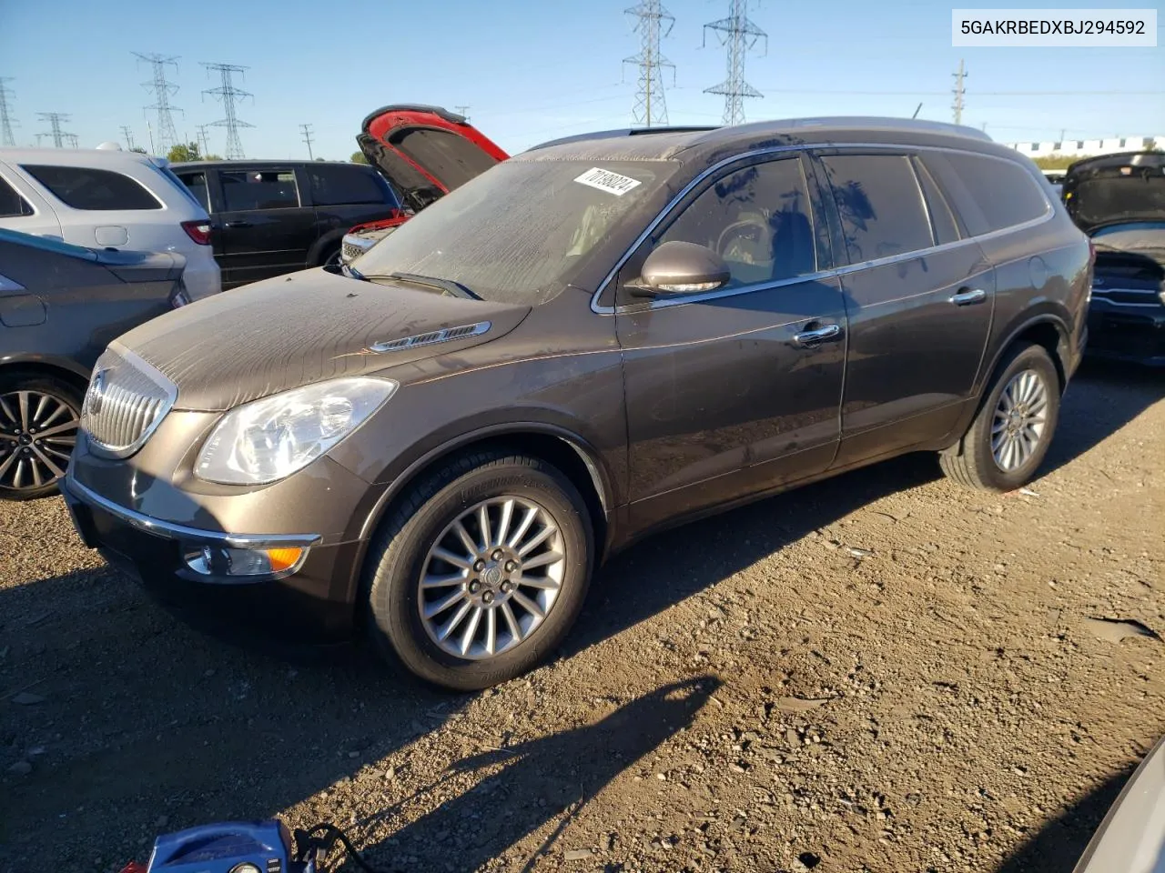 2011 Buick Enclave Cxl VIN: 5GAKRBEDXBJ294592 Lot: 70198024