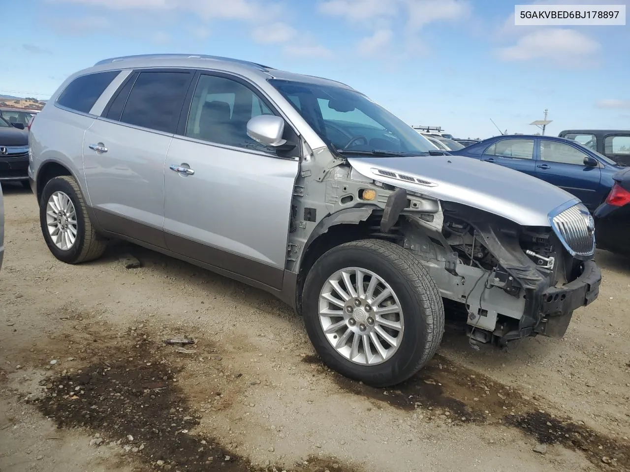 2011 Buick Enclave Cxl VIN: 5GAKVBED6BJ178897 Lot: 72589904