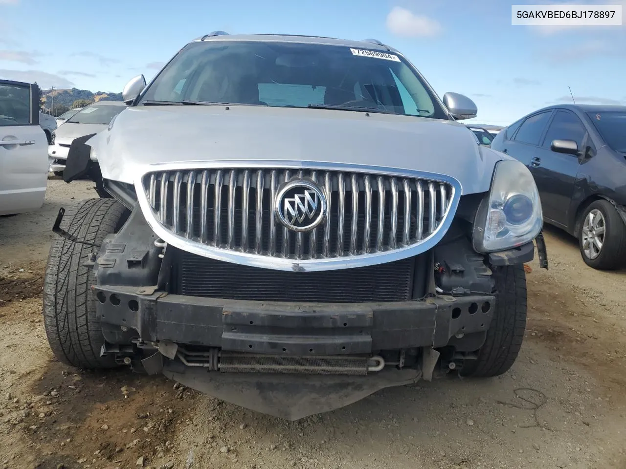 2011 Buick Enclave Cxl VIN: 5GAKVBED6BJ178897 Lot: 72589904