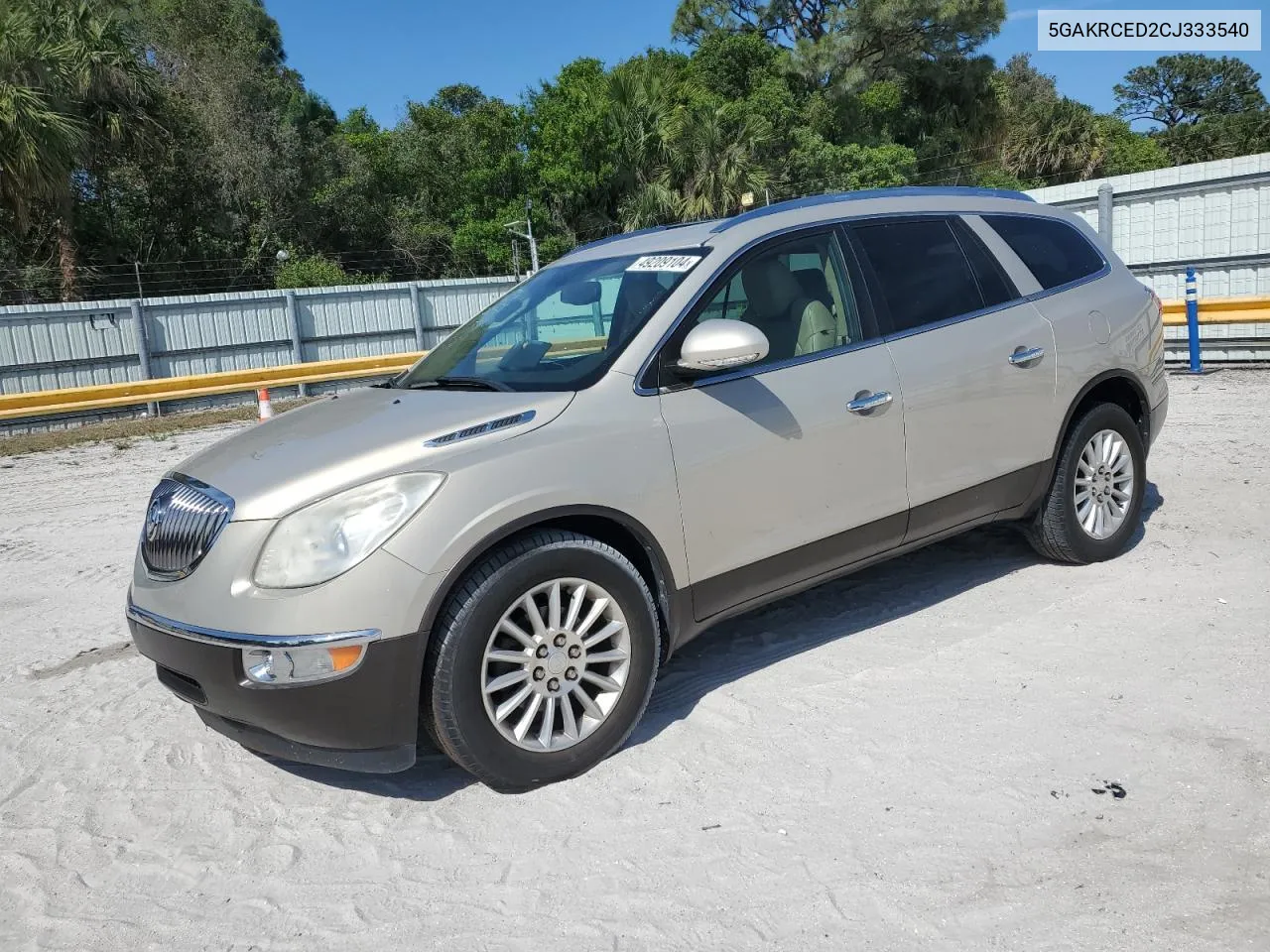 2012 Buick Enclave VIN: 5GAKRCED2CJ333540 Lot: 49209104