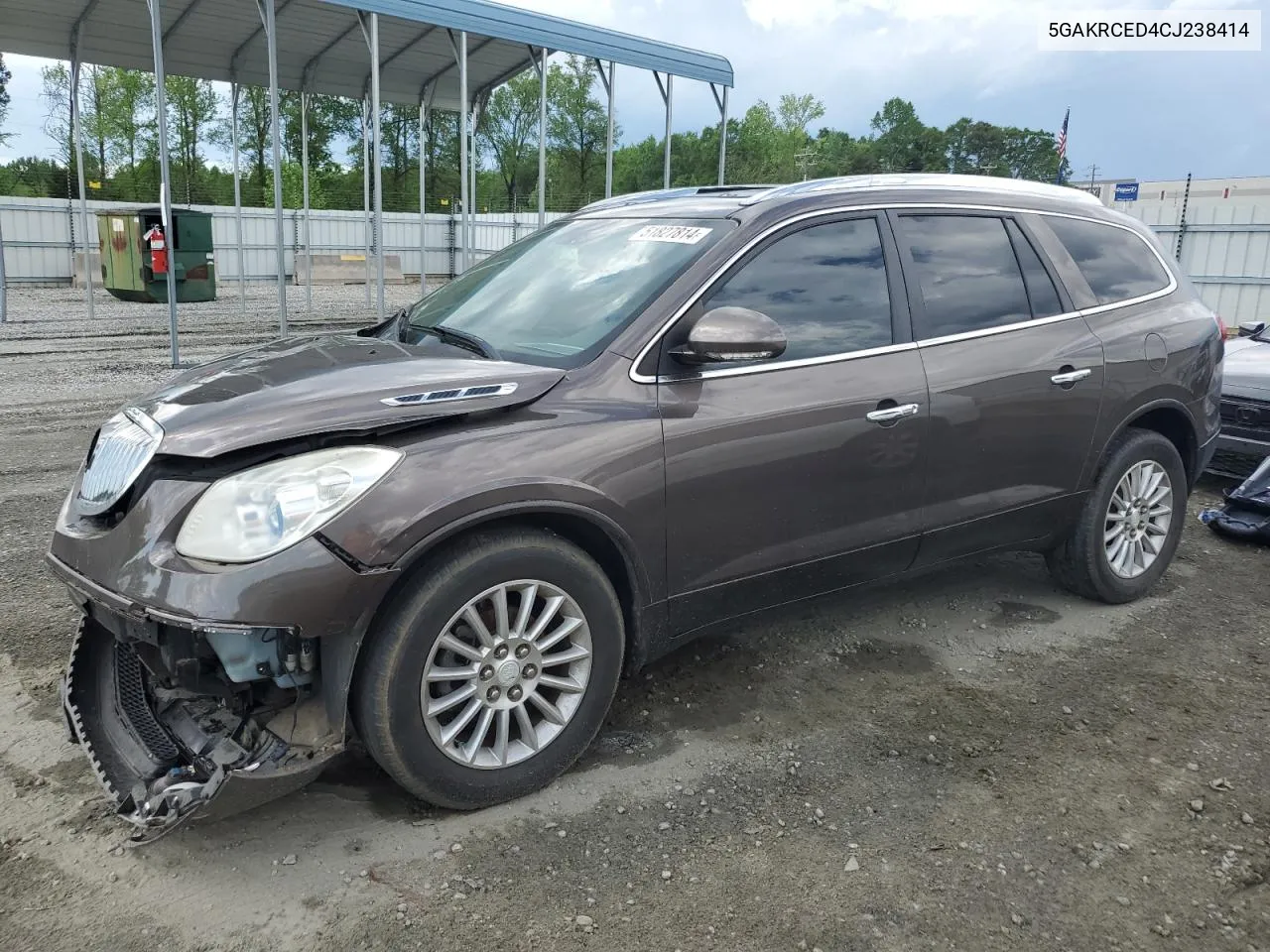 2012 Buick Enclave VIN: 5GAKRCED4CJ238414 Lot: 51827814