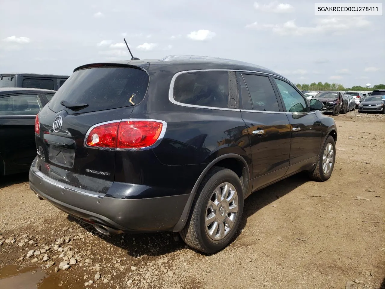 2012 Buick Enclave VIN: 5GAKRCED0CJ278411 Lot: 55538574