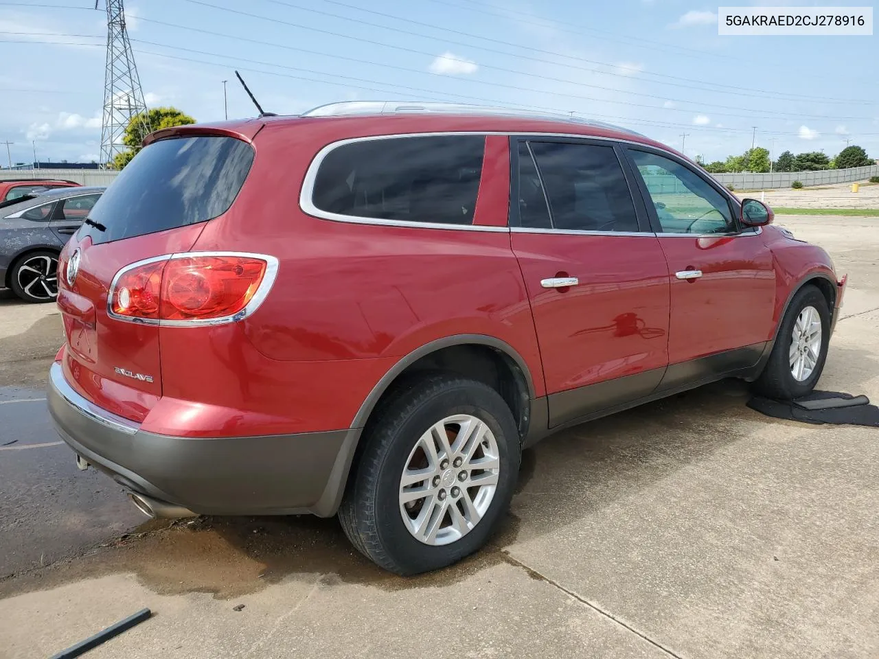 2012 Buick Enclave VIN: 5GAKRAED2CJ278916 Lot: 55885194