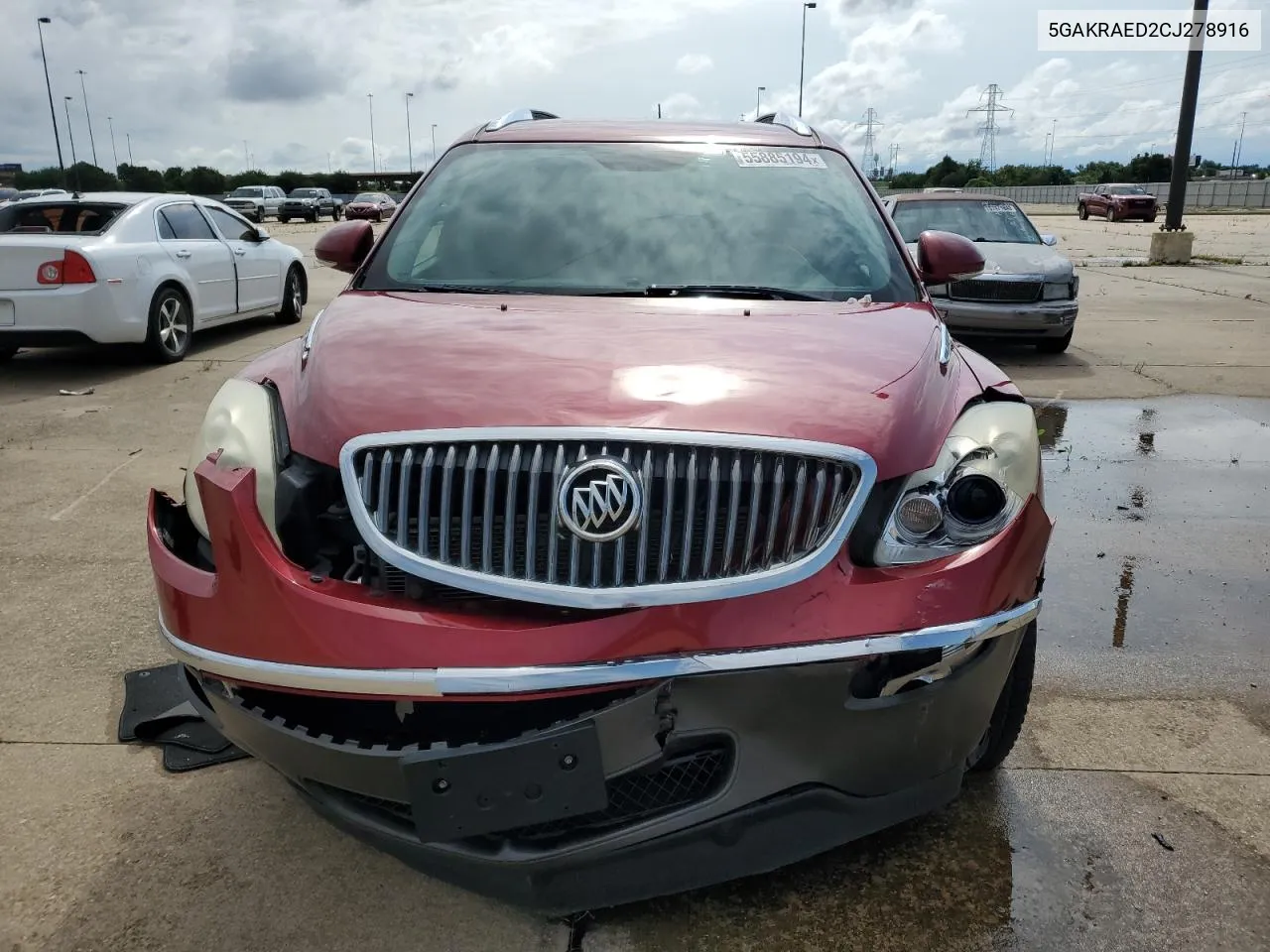 2012 Buick Enclave VIN: 5GAKRAED2CJ278916 Lot: 55885194