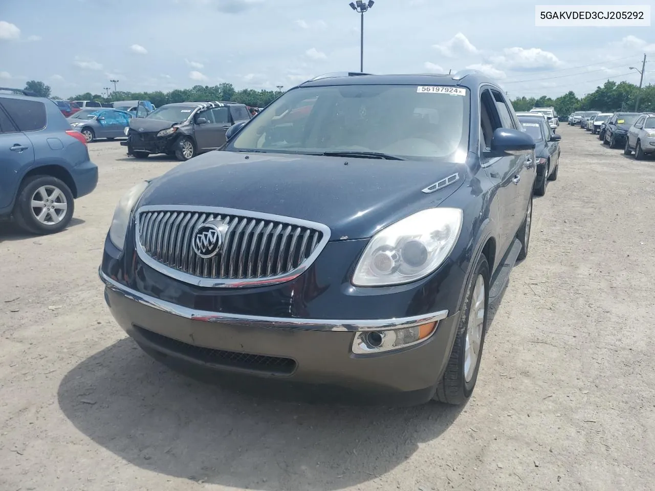 2012 Buick Enclave VIN: 5GAKVDED3CJ205292 Lot: 56197924