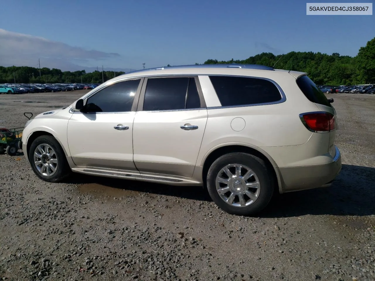 2012 Buick Enclave VIN: 5GAKVDED4CJ358067 Lot: 56380484