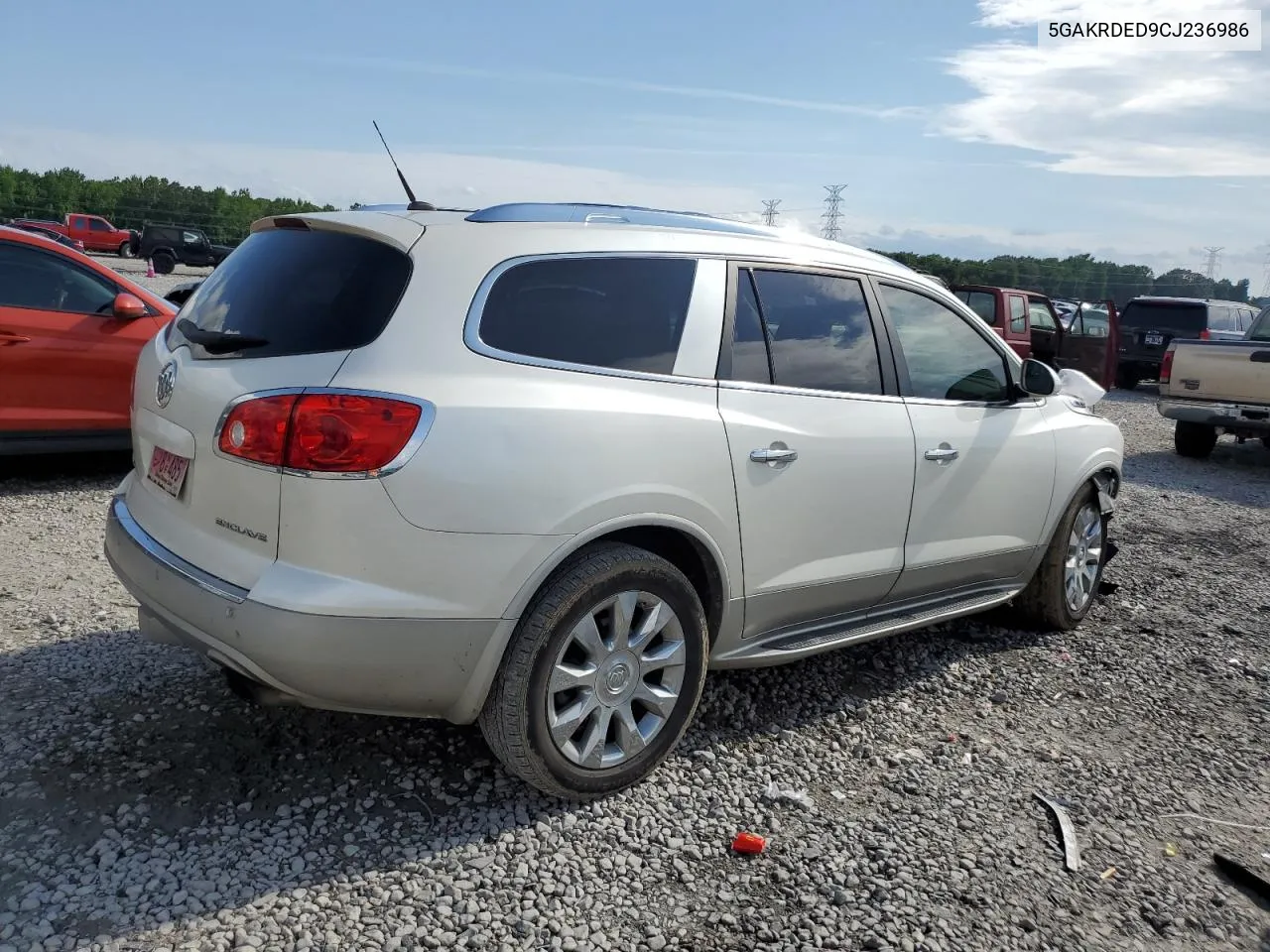 2012 Buick Enclave VIN: 5GAKRDED9CJ236986 Lot: 57329744