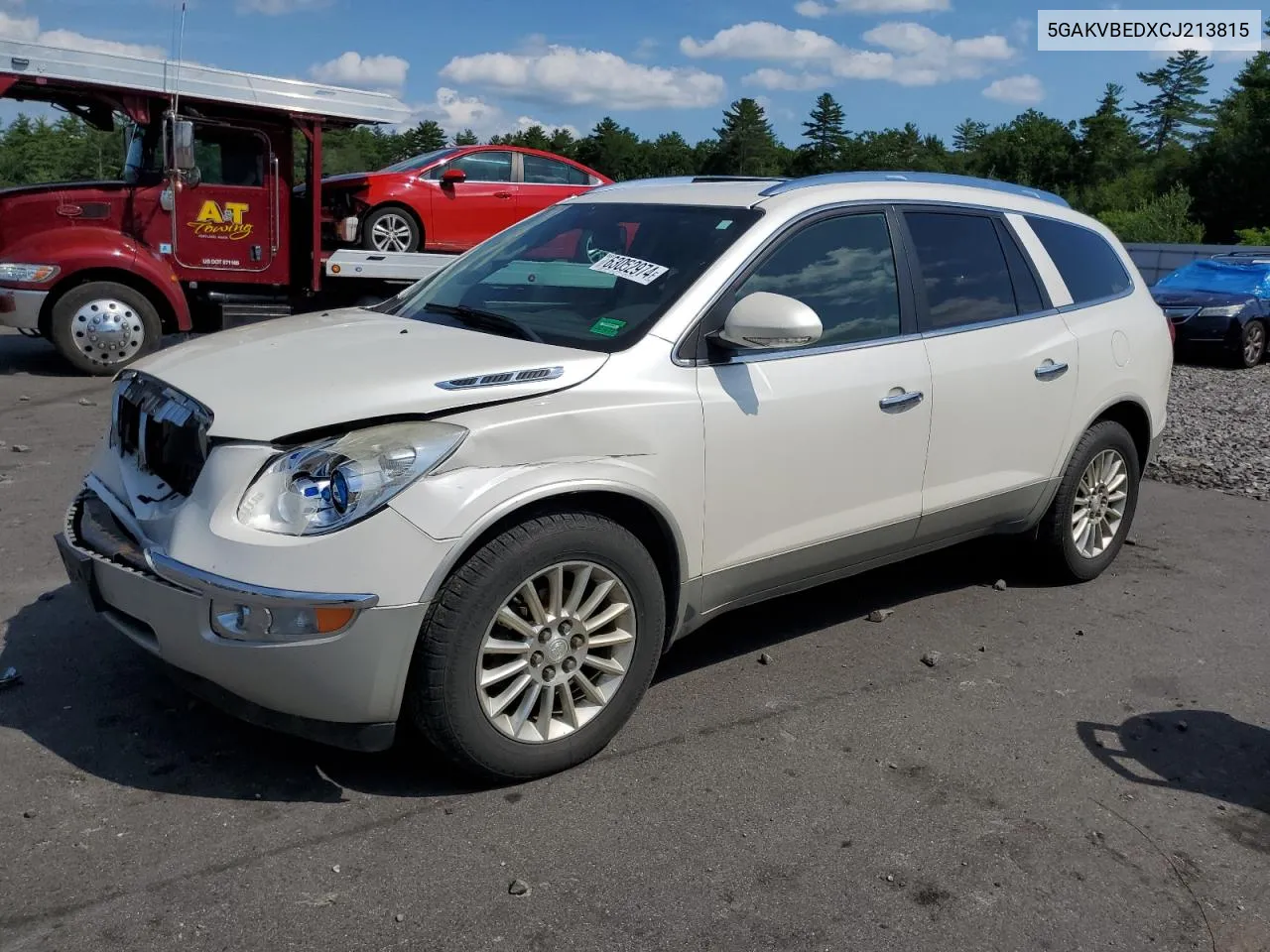 2012 Buick Enclave VIN: 5GAKVBEDXCJ213815 Lot: 63062974