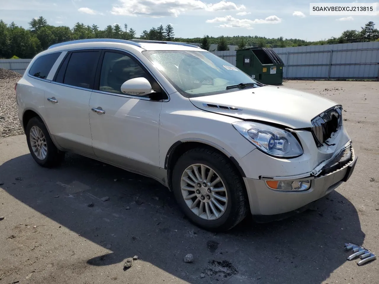 2012 Buick Enclave VIN: 5GAKVBEDXCJ213815 Lot: 63062974