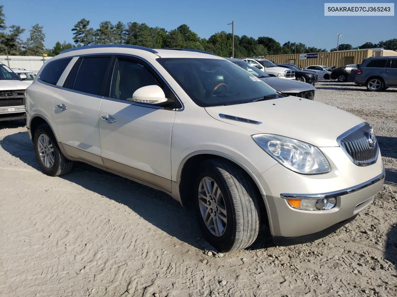 2012 Buick Enclave VIN: 5GAKRAED7CJ365243 Lot: 68137904