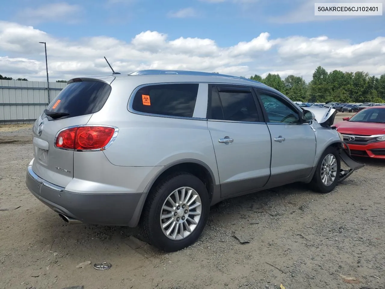 2012 Buick Enclave VIN: 5GAKRCED6CJ102401 Lot: 68316094