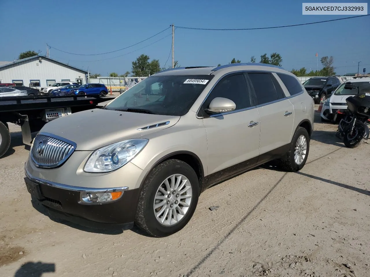 5GAKVCED7CJ332993 2012 Buick Enclave