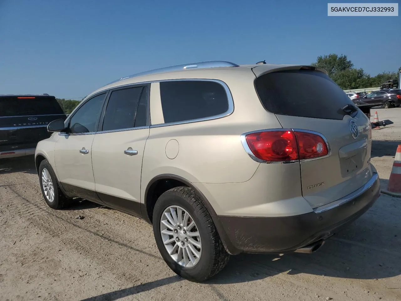 2012 Buick Enclave VIN: 5GAKVCED7CJ332993 Lot: 68495654