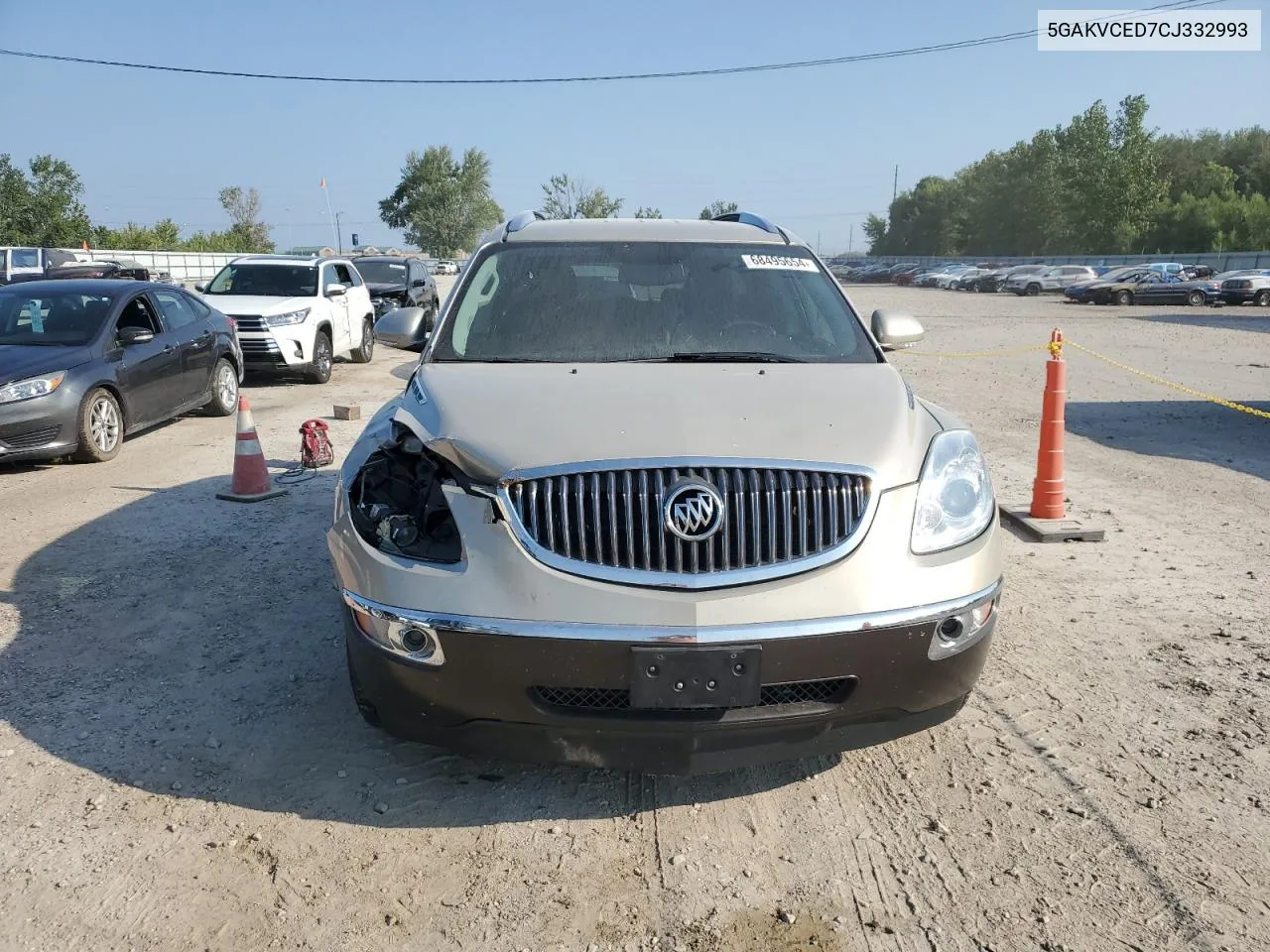 2012 Buick Enclave VIN: 5GAKVCED7CJ332993 Lot: 68495654