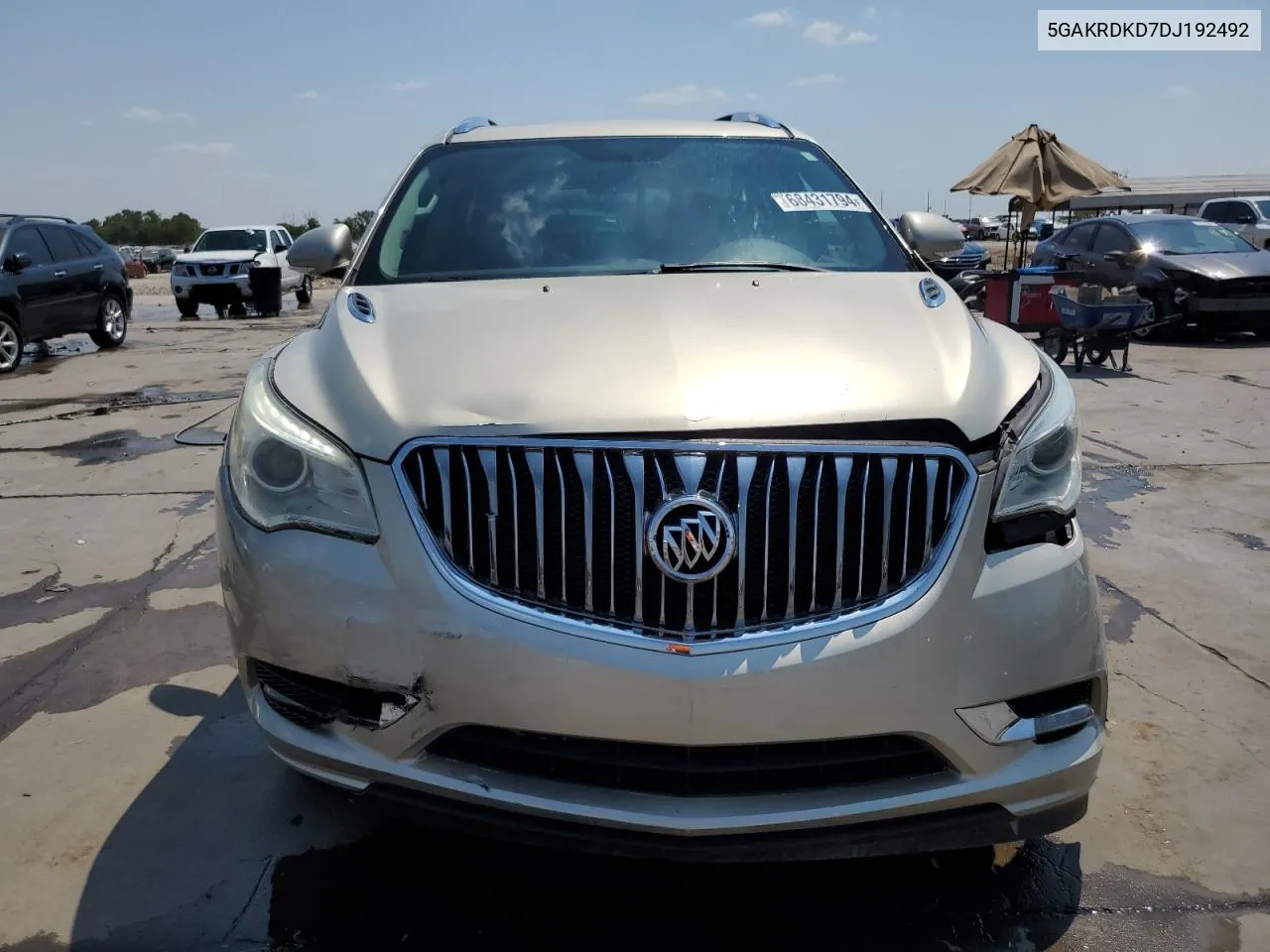 2013 Buick Enclave VIN: 5GAKRDKD7DJ192492 Lot: 68431794