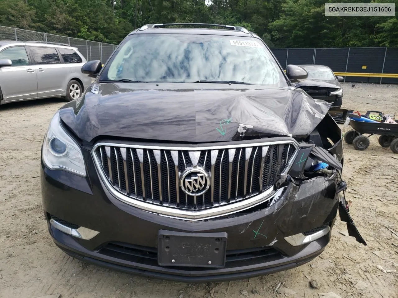 5GAKRBKD3EJ151606 2014 Buick Enclave