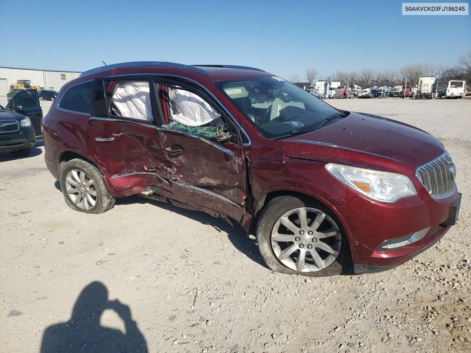 2015 Buick Enclave VIN: 5GAKVCKD3FJ186245 Lot: 43009614