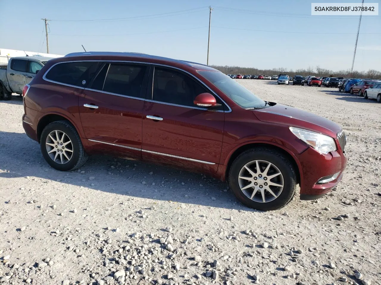 2015 Buick Enclave VIN: 5GAKRBKD8FJ378842 Lot: 44320284