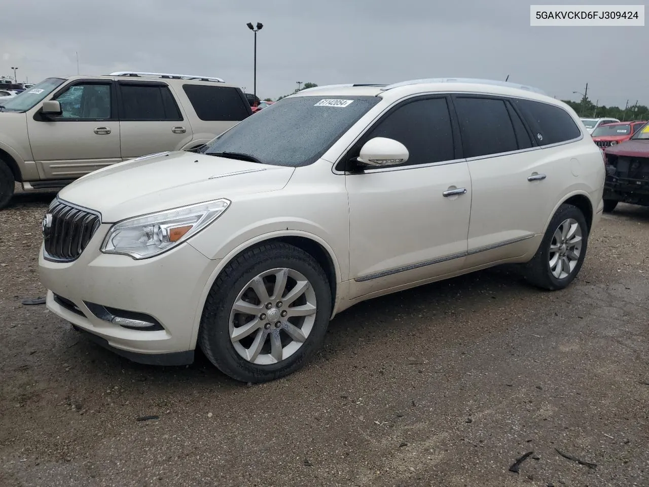 2015 Buick Enclave VIN: 5GAKVCKD6FJ309424 Lot: 61142054