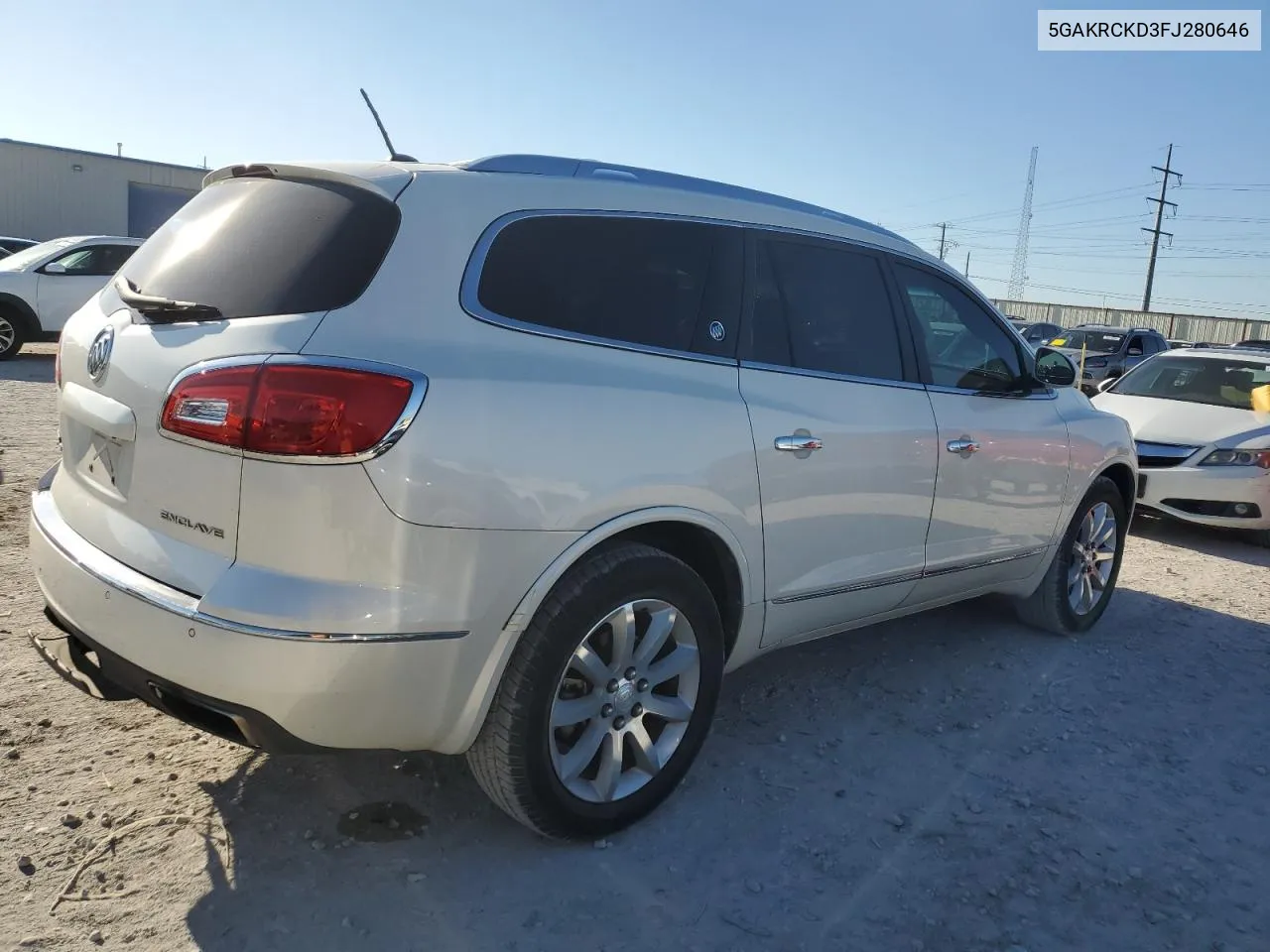 2015 Buick Enclave VIN: 5GAKRCKD3FJ280646 Lot: 70377604