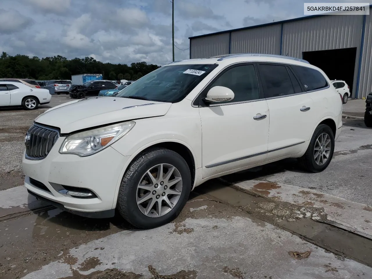 2015 Buick Enclave VIN: 5GAKRBKD4FJ257841 Lot: 71100434