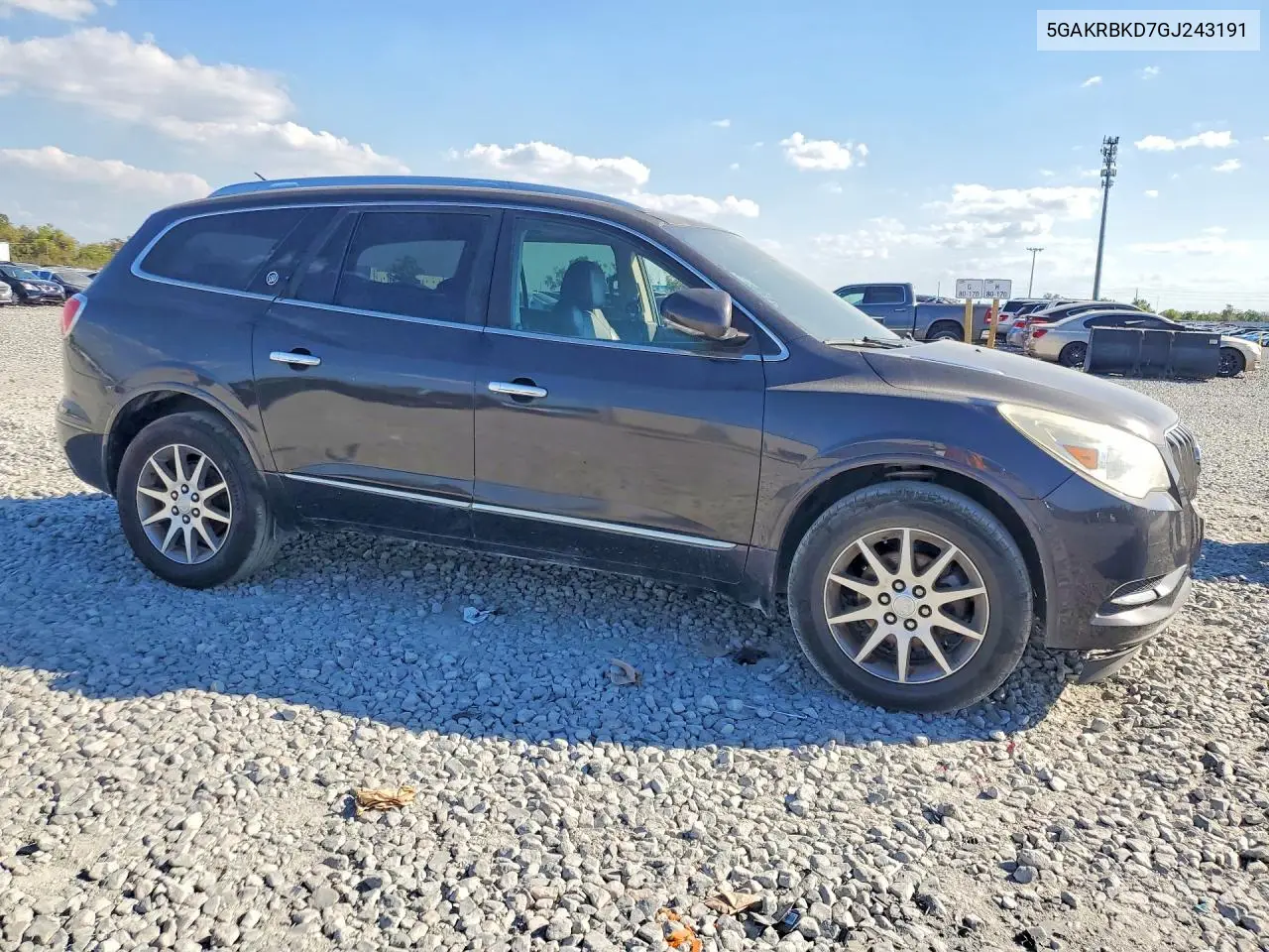 5GAKRBKD7GJ243191 2016 Buick Enclave