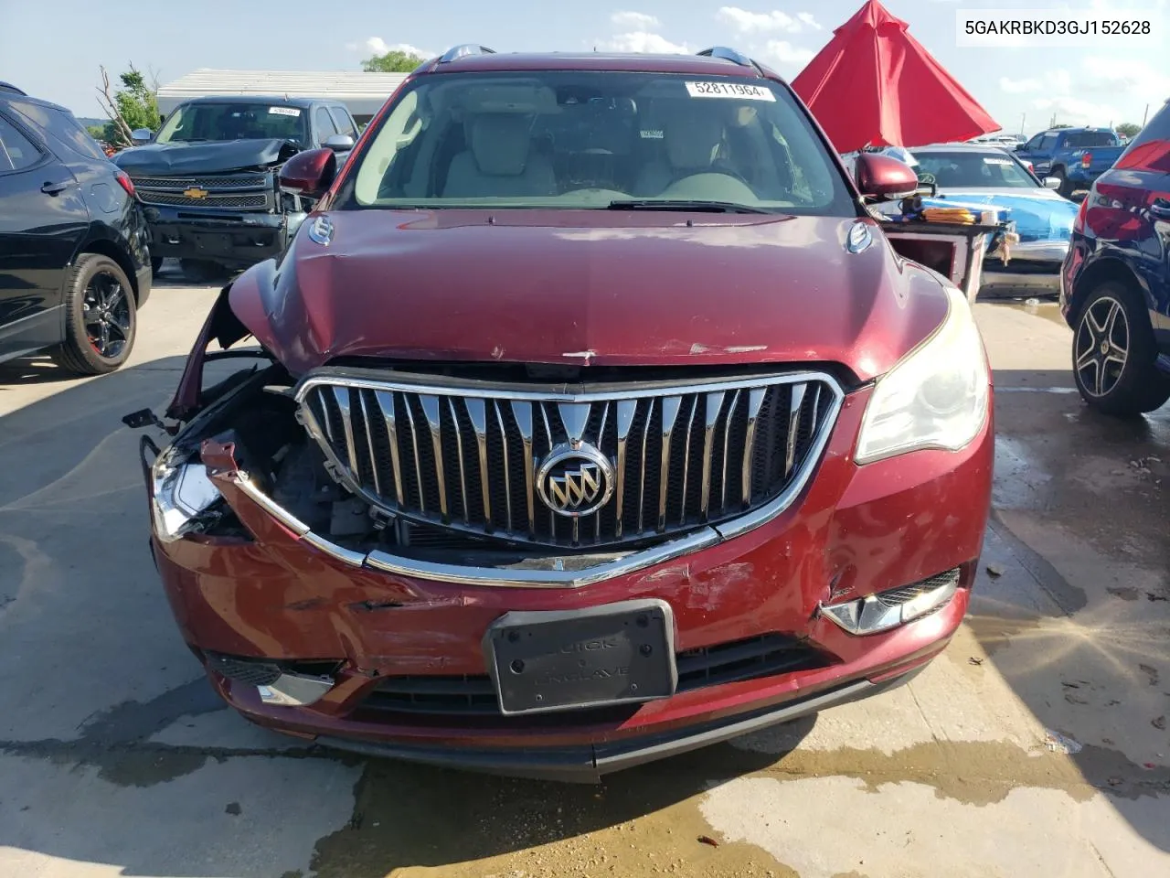 2016 Buick Enclave VIN: 5GAKRBKD3GJ152628 Lot: 52811964