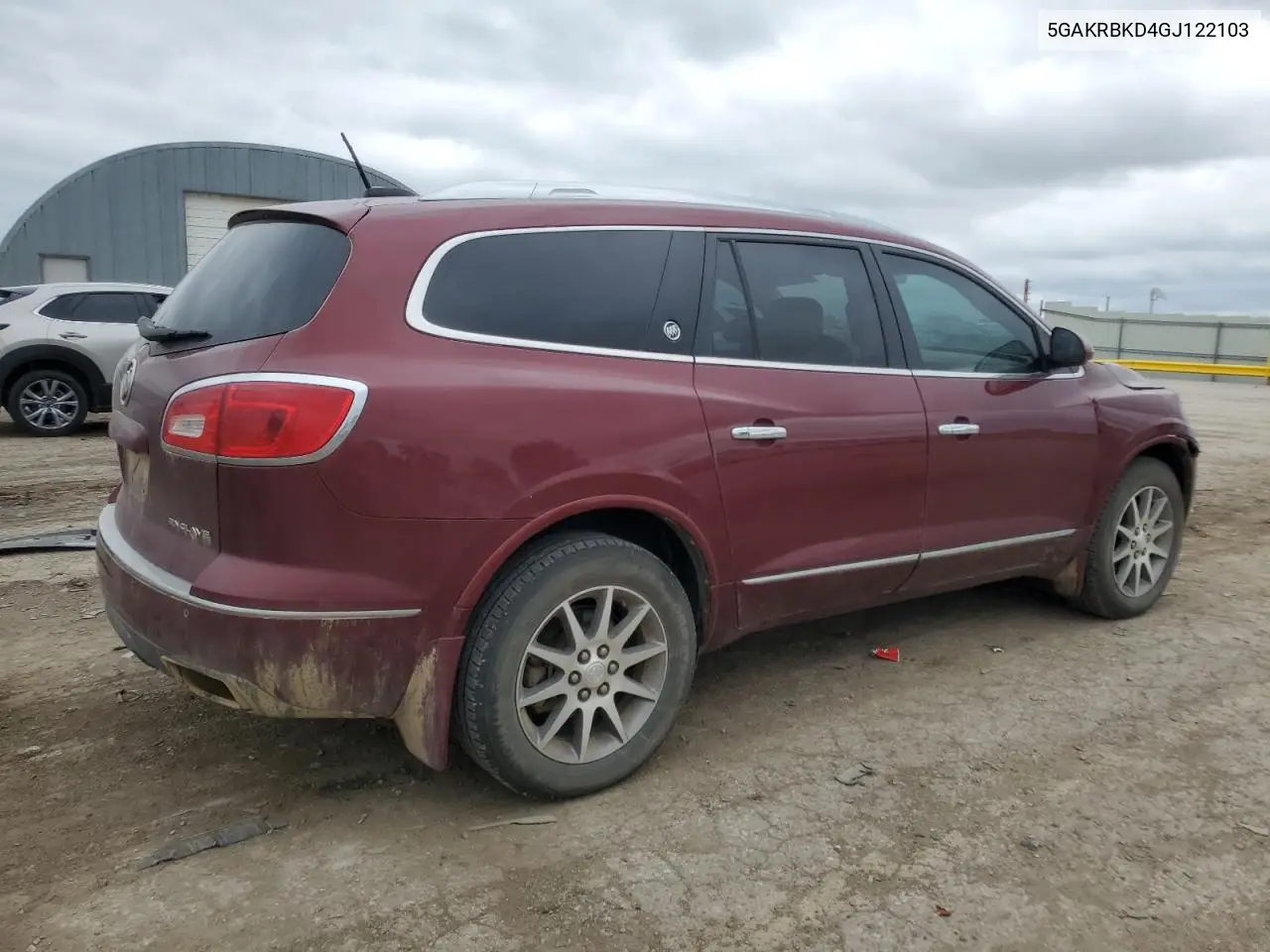 2016 Buick Enclave VIN: 5GAKRBKD4GJ122103 Lot: 54053725