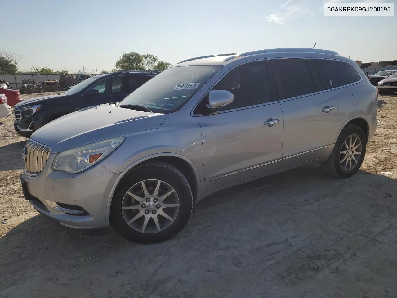 2016 Buick Enclave VIN: 5GAKRBKD9GJ200195 Lot: 55031964