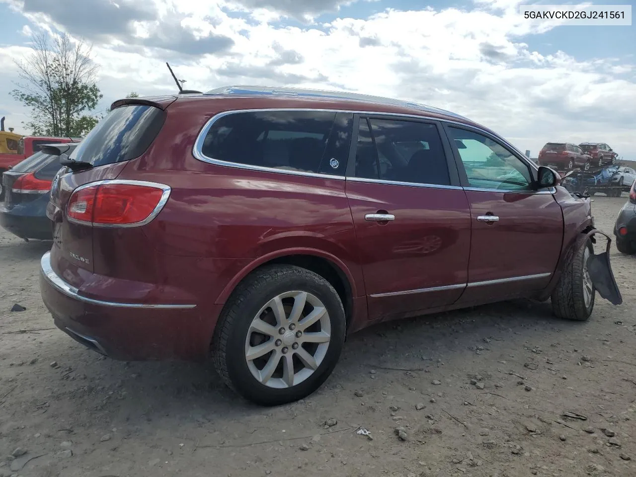 2016 Buick Enclave VIN: 5GAKVCKD2GJ241561 Lot: 55870234