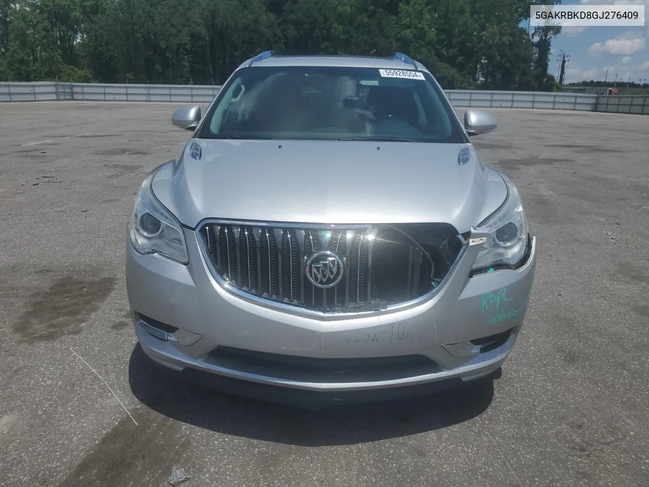 2016 Buick Enclave VIN: 5GAKRBKD8GJ276409 Lot: 55928554