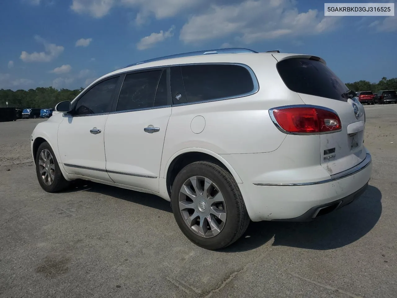 2016 Buick Enclave VIN: 5GAKRBKD3GJ316525 Lot: 67753704