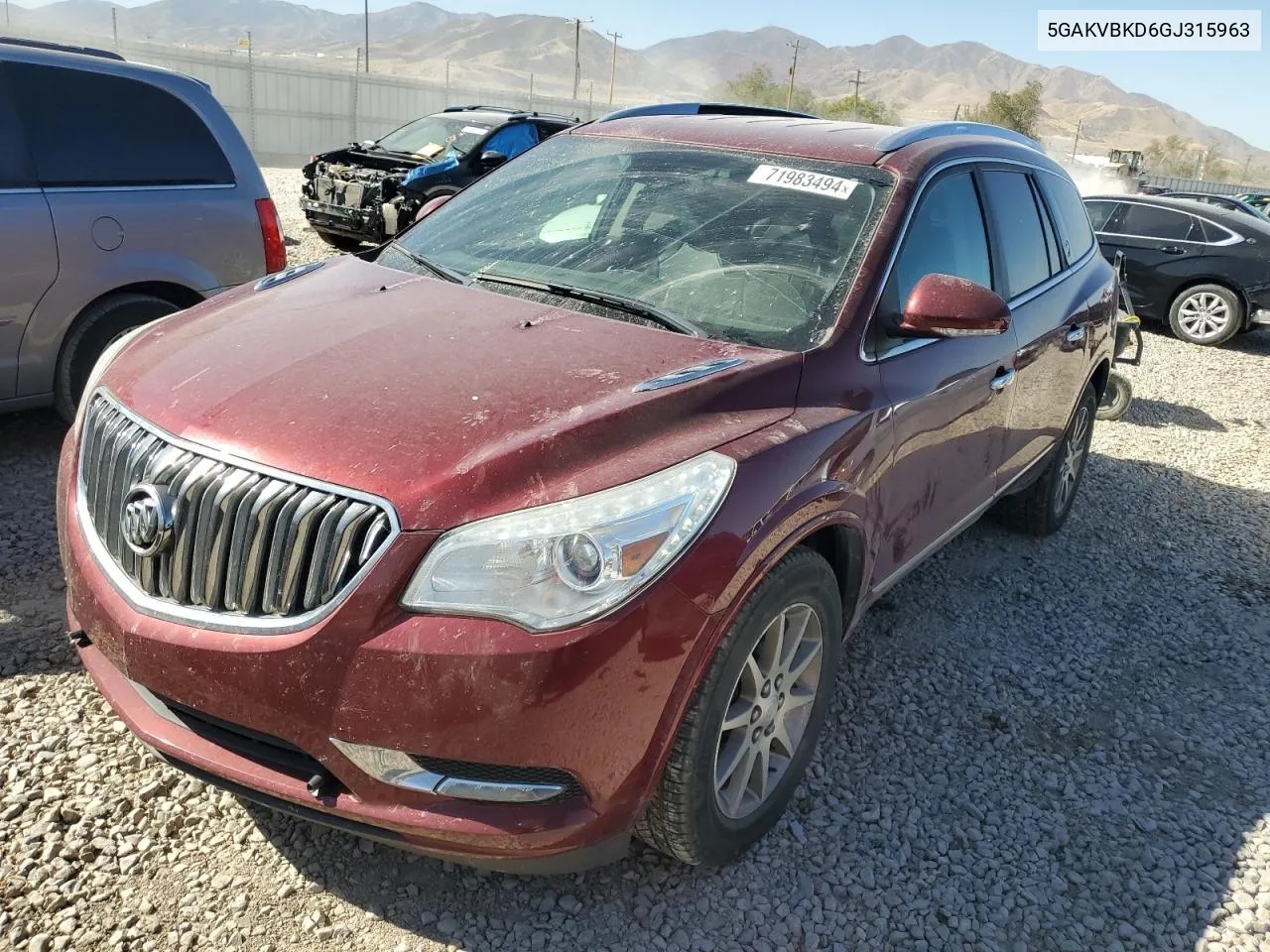 2016 Buick Enclave VIN: 5GAKVBKD6GJ315963 Lot: 71983494