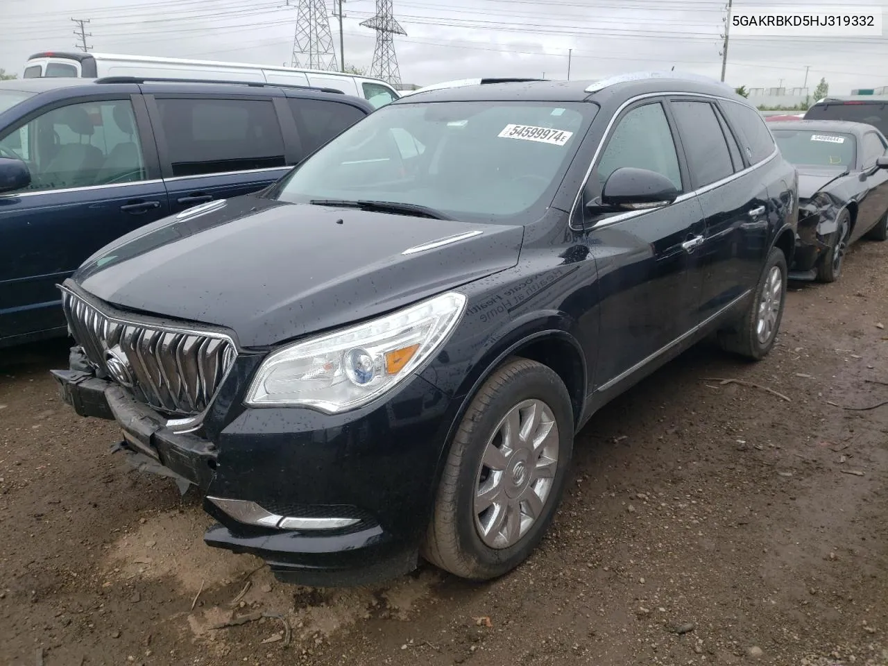 2017 Buick Enclave VIN: 5GAKRBKD5HJ319332 Lot: 54599974